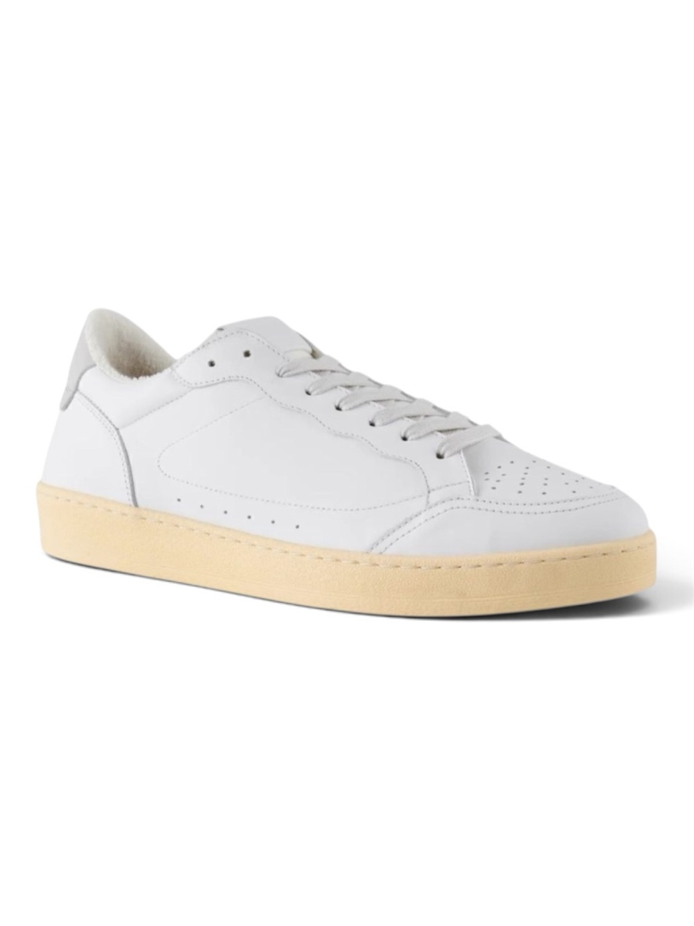 STB Shoe The Bear Babtiste Lace-Up Sneaker in White/Gray Size 8 NEW